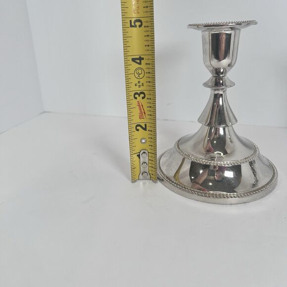 Candle Holders Silver Plated Dinner Party Or Wedding Decor - Picture 7 of 9